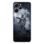 Kılıfland Xiaomi Redmi 12 ile Uyumlu Silikon Kılıf, Desen Özel Seri Atatürk, Siyah