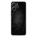 Kılıfland Xiaomi Redmi 12 ile Uyumlu Silikon Kılıf, Dikenli Tel Desen, Siyah