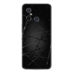 Kılıfland Xiaomi Redmi 12c ile Uyumlu Silikon Kılıf, Desen Özel Seri, Dikenli Tel, Siyah