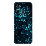 Kılıfland Xiaomi Redmi 12c ile Uyumlu Silikon Kılıf, Mistik Çiçekler Desen, Siyah