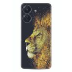 Kılıfland Xiaomi Redmi 13C ile Uyumlu Desenli Silikon Kılıf, Leon, Siyah