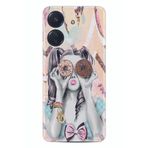 Kılıfland Xiaomi Redmi 13C ile Uyumlu Kılıf, Desenli Silikon, Donut Girl, Renkli