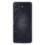 Kılıfland Xiaomi Redmi 13C ile Uyumlu Silikon Kılıf, Dikenli Tel Desen, Siyah