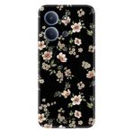 Kılıfland Xiaomi Redmi 15C ile Uyumlu Kılıf, Boutique Baskılı, Çiçek Desenli, Siyah