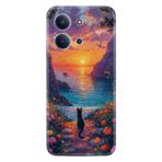 Kılıfland Xiaomi Redmi 15C ile Uyumlu Kılıf, Boutique Baskılı, Resimli Manzara Kedi Tasarımı, Silikon, Renkli