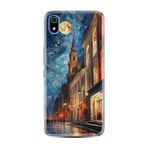 Kılıfland Xiaomi Redmi 7A ile Uyumlu Kılıf, Boutique Baskılı, Şehir Manzarası Tasarımı