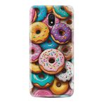 Kılıfland Xiaomi Redmi 8A Kılıf, Boutique Baskılı Donut Desenli, Renkli
