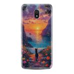 Kılıfland Xiaomi Redmi 8A Kılıf, Boutique Baskılı, Manzara Kedi Desenli