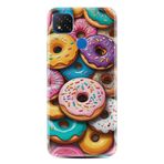 Kılıfland Xiaomi Redmi 9C Kılıf, Boutique Baskılı Donut Desenli, Renkli