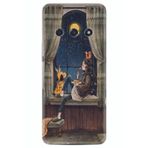 Kılıfland Xiaomi Redmi A3 4G ile Uyumlu Desenli Silikon Kılıf, Köpek ve Kız Motifi