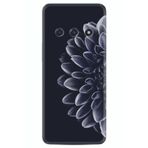 Kılıfland Xiaomi Redmi A3 4G ile Uyumlu Silikon Kılıf, Çiçek Desen, Siyah