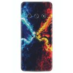 Kılıfland Xiaomi Redmi A3 4G ile Uyumlu Silikon Kılıf, Desen Özel Seri, Red Blue Leon, Renkli