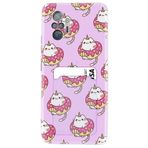 Kılıfland Xiaomi Redmi Note 10 ve Redmi Note 10s ile Uyumlu Kılıf, Silikon, Donut Desenli, Siyah