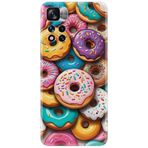 Kılıfland Xiaomi Redmi Note 11 ile Uyumlu Kılıf, Boutique Baskılı, Donut Desenli, Renkli