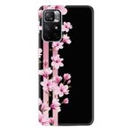 kilifland Xiaomi Redmi Note 11 Pro ile Uyumlu Kılıf Resimli Desenli Baskılı Silikon ile Uyumlu Kılıf Pink Flowers 3 1393