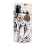 Kılıfland Xiaomi Redmi Note 11 SE ile Uyumlu Kılıf, Resimli Desenli Baskılı Silikon, Donut Girl, Renkli