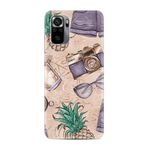 Kılıfland Xiaomi Redmi Note 11 SE ile Uyumlu Kılıf, Resimli Desenli Baskılı Silikon, Kamera ve Aksesuar Motifi, Bej