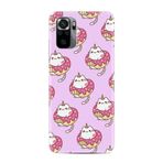 Kılıfland Xiaomi Redmi Note 11 SE ile Uyumlu Kılıf, Silikon, Unicorn Donut Desenli, Pembe