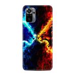 Kılıfland Xiaomi Redmi Note 11 SE ile Uyumlu Silikon Kılıf, Desen Özel Seri, Red Blue Leon, Renkli