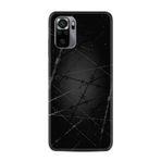Kılıfland Xiaomi Redmi Note 11 SE ile Uyumlu Silikon Kılıf, Dikenli Tel Desen, Siyah