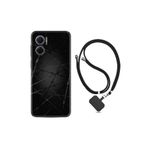 kilifland Xiaomi Redmi Note 11e ile Uyumlu Kılıf Ipli Boyun Askılı Desenli Silikon Dikenli Tel 1779
