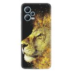 Kılıfland Xiaomi Redmi Note 12 4G ile Uyumlu Kılıf, Resimli Desenli Baskılı Silikon, Aslan, Sarı