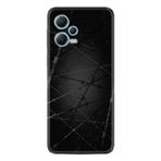 Kılıfland Xiaomi Redmi Note 12 4G ile Uyumlu Silikon Kılıf, Dikenli Tel Desen, Siyah