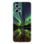 Kılıfland Xiaomi Redmi Note 12 5G ile Uyumlu Kılıf, Silikon, Kuzey Işıkları Desenli, Yeşil