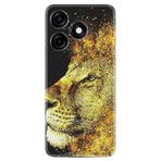 Kılıfland Xiaomi Redmi Note 12 Pro 5G ile Uyumlu Kılıf, Resimli Desenli Baskılı Silikon, Aslan, Sarı