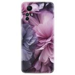 Kılıfland Xiaomi Redmi Note 12S ile Uyumlu Kılıf, Boutique Baskılı Çiçek Desen, Mor