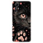 Kılıfland Xiaomi Redmi Note 12S ile Uyumlu Kılıf, Boutique Baskılı, Kara Kedi Desenli