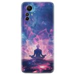 Kılıfland Xiaomi Redmi Note 12S ile Uyumlu Kılıf, Boutique Baskılı, Meditasyon Tasarımı, Renkli