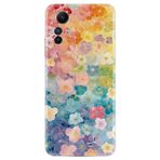 Kılıfland Xiaomi Redmi Note 12S ile Uyumlu Kılıf, Boutique Baskılı, Şahane Çiçekler Desen, Renkli