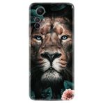 Kılıfland Xiaomi Redmi Note 12S ile Uyumlu Kılıf, Resimli Desenli Baskılı Silikon, Leon Flowers, Çok Renkli