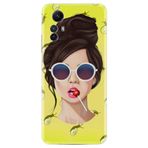 Kılıfland Xiaomi Redmi Note 12S ile Uyumlu Kılıf, Resimli Desenli Baskılı Silikon, Lollipop Woman, Sarı