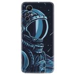 Kılıfland Xiaomi Redmi Note 12S ile Uyumlu Kılıf, Resimli Desenli Silikon, Platinium Series, Astro, Mavi-Siyah