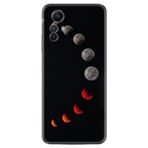 Kılıfland Xiaomi Redmi Note 12S ile Uyumlu Kılıf, Resimli Desenli, Silikon, Platinium Series, Mooons, Siyah
