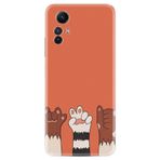 Kılıfland Xiaomi Redmi Note 12S ile Uyumlu Kılıf, Resimli Desenli, Silikon, Platinium Series, Three Hand, Turuncu