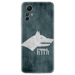 Kılıfland Xiaomi Redmi Note 12S ile Uyumlu Kılıf, Silikon, Göktürk 2 1411 Desenli, Gri