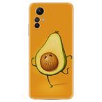 Kılıfland Xiaomi Redmi Note 12S ile Uyumlu Kılıf, Silikon, Platinium Series, Desenli, Avokado, Sarı