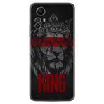 Kılıfland Xiaomi Redmi Note 12S ile Uyumlu Kılıf, Silikon, Platinium Series, King Desenli, Siyah