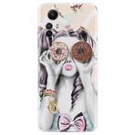 Kılıfland Xiaomi Redmi Note 12S ile Uyumlu Kılıf, Silikon, Resimli Desenli Baskılı, Donut Girl, Renkli