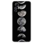 Kılıfland Xiaomi Redmi Note 12S ile Uyumlu Kılıf, Silikon, Resimli Desenli Baskılı, Great Moons, Siyah