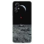 Kılıfland Xiaomi Redmi Note 12S ile Uyumlu Silikon Kılıf, Astronoot Red Balloon Deseni