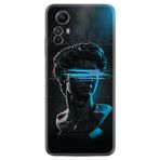 Kılıfland Xiaomi Redmi Note 12S ile Uyumlu Silikon Kılıf, Desen Özel Seri Alone 1668, Siyah