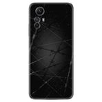 Kılıfland Xiaomi Redmi Note 12S ile Uyumlu Silikon Kılıf, Desen Özel Seri, Dikenli Tel, Siyah