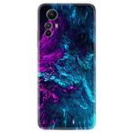 Kılıfland Xiaomi Redmi Note 12S ile Uyumlu Silikon Kılıf, Desen Özel Seri Explosive 1734, Mavi-Mor