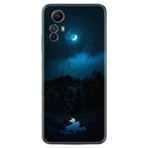 Kılıfland Xiaomi Redmi Note 12S ile Uyumlu Silikon Kılıf, Desen Özel Seri, Gece, Renk156