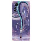 Kılıfland Xiaomi Redmi Note 12S ile Uyumlu Silikon Kılıf, Desen Özel Seri Kız ve Ejderha, Renk265