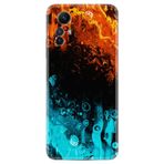 Kılıfland Xiaomi Redmi Note 12S ile Uyumlu Silikon Kılıf, Desen Özel Seri, Orange Blue